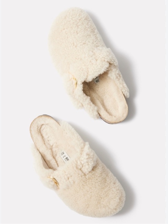 Birkenstock Shoes - Birkenstock Boston Big Buckle Shearling Clogs Eggshell Sandals Shoes EU 37 NEW
